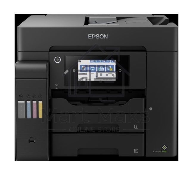 МФУ струйный Epson L6550 (C11CJ30404), A4, цветной, печ. до 25/12 стр/мин.(ч/б/цв.), скан. до 27.5 стр/мин., 4800x2400 dpi (печ.), 2400x1200 dpi (скан.), Ethernet, USB, Wi-Fi