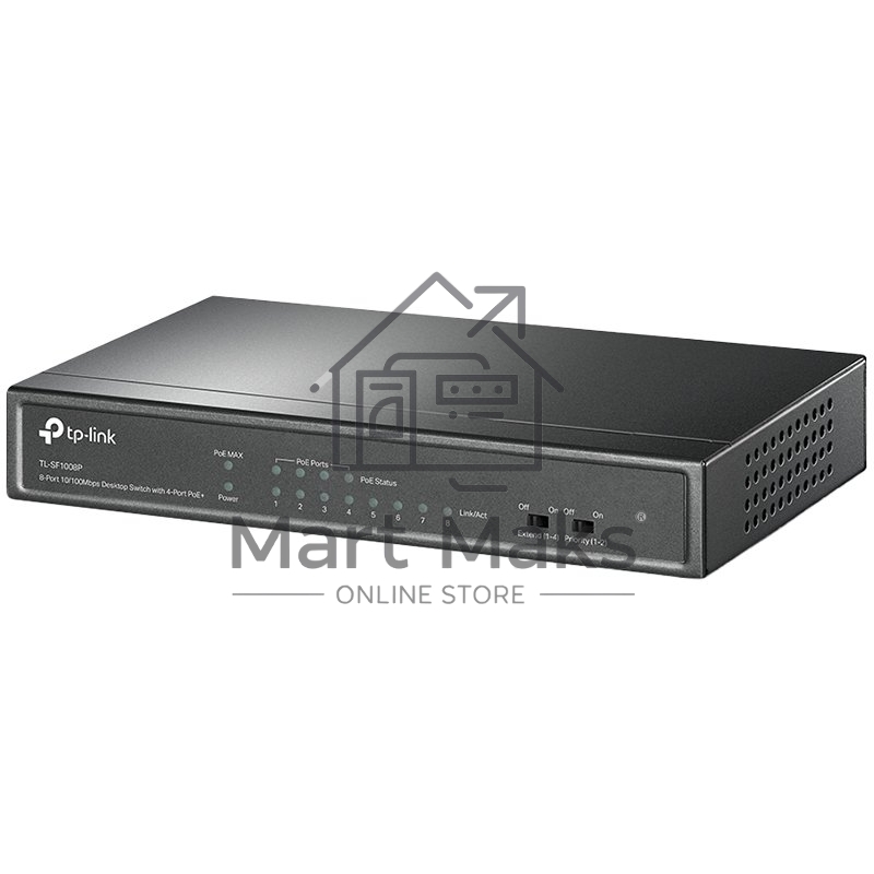 Коммутатор TP-Link SMB TL-SF1008P Коммутатор 8-port 10/100M Desktop PoE Switch