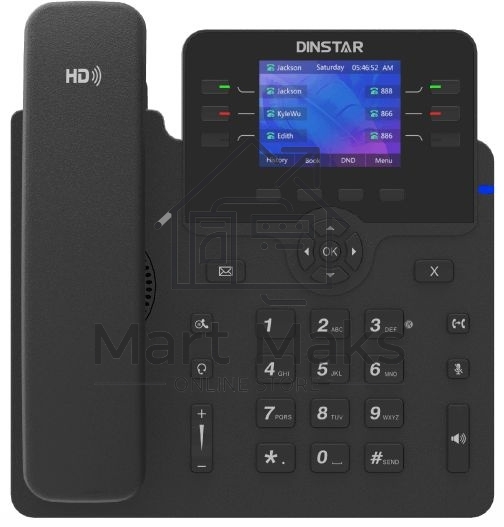 Телефон IP Dinstar C63GP черный