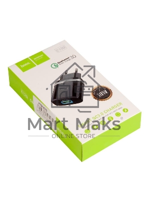 Сетевое ЗУ QC 3.0 HOCO HC-16255 C12Q 1 USB Выход: 5V_9V_12V, 18W черный