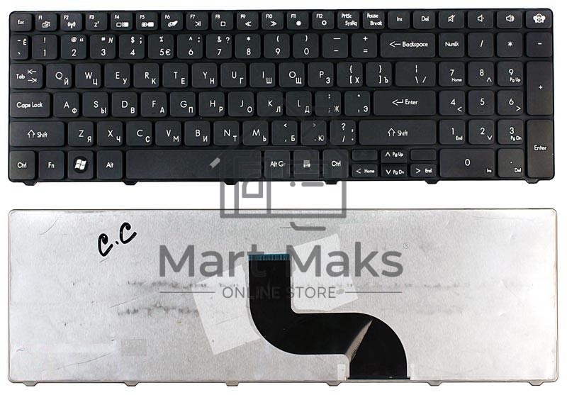 Клавиатура для ноутбука Packard Bell TM81 TM86 TM87 TM89 TM94 TM82 TX86/NV50 черная