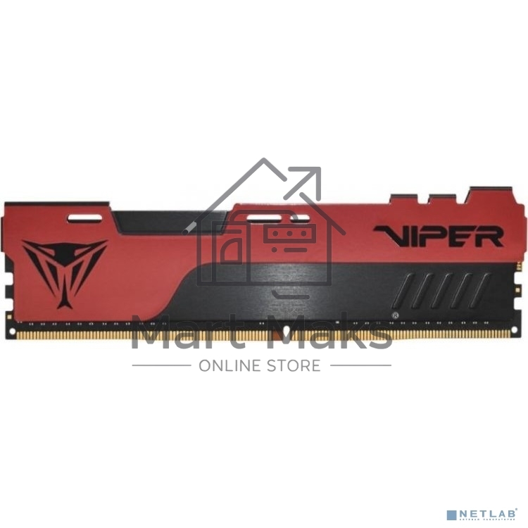 Оперативная память Patriot Viper Elite II, DDR4, 8GB (1x8 GB), 3600 MHz, CL20, DIMM, радиатор, красный/черный