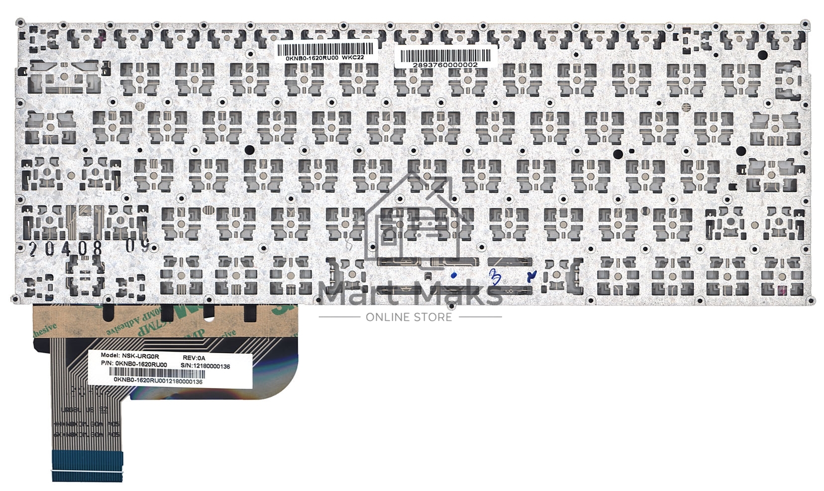 Клавиатура для ноутбука Asus Zenbook UX21A черная