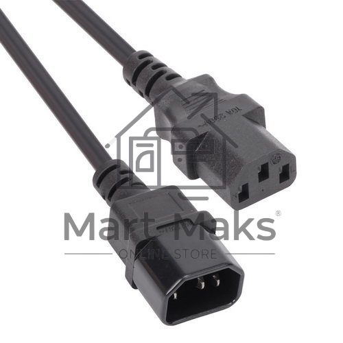 Кабель монитор - компьютер 220V (UPS -> устройство) VCOM <VDE> 3G*0.75mm (CE001-CU) 3м