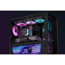 Корпус Corsair Frame 4000D LCD RS ARGB Black, Midi-Tower, чёрный, 4 x 120 мм