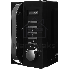 Микроволновая печь Haier HMB-DM208BA черный/серебристый, 20 л, 800 Вт, переключатели - кнопки, поворотный механизм