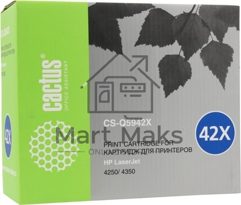 Картридж лазерный Cactus CS-Q5942X черный (20000 стр.) для HP 4250/4350