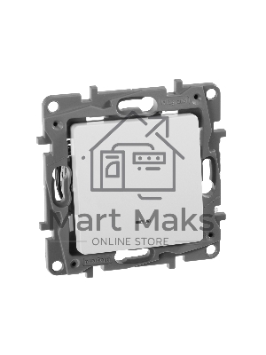 Переключатель с подсветкой, 10AX, бел. ETIKA 