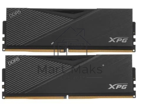 Оперативная память XPG Lancer, DDR5, 32GB (2x16GB), 6400MHz, CL32, DIMM, с радиаторами, черный