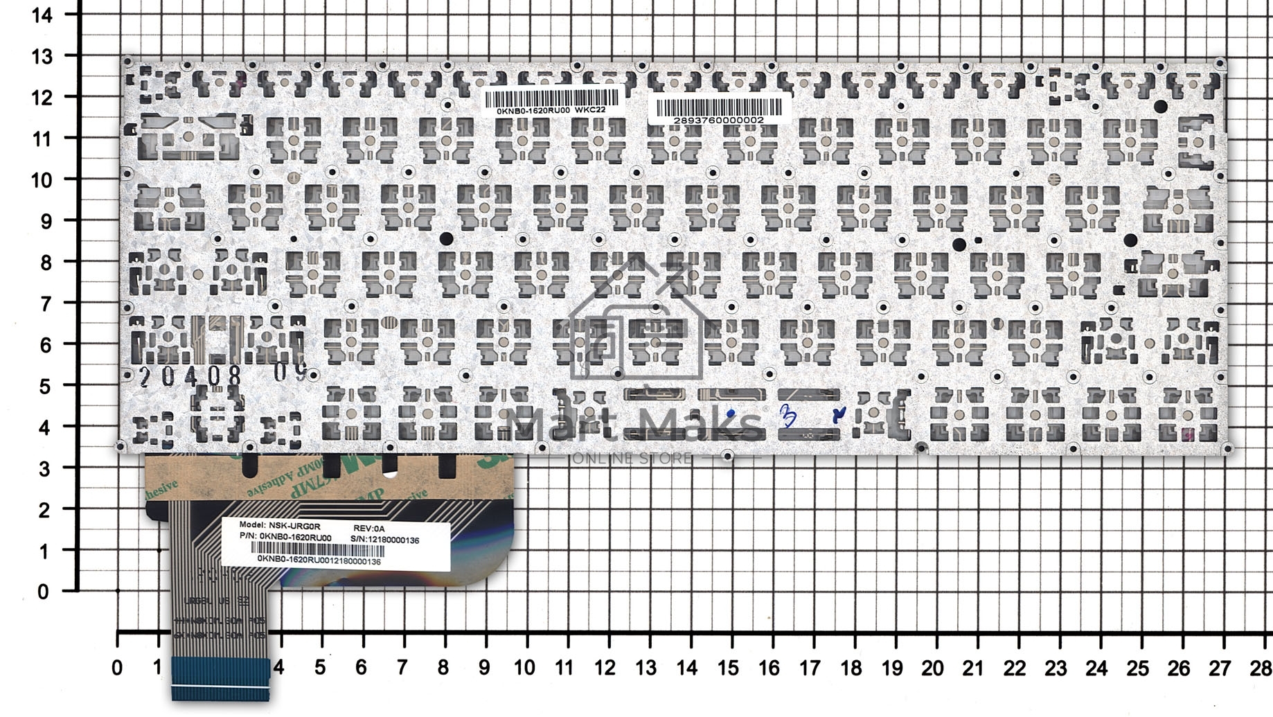 Клавиатура для ноутбука Asus Zenbook UX21A черная