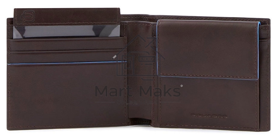 Кошелек мужской Piquadro Blue Square Revamp PU4188B2VR/MO, натур.кожа, коричневый