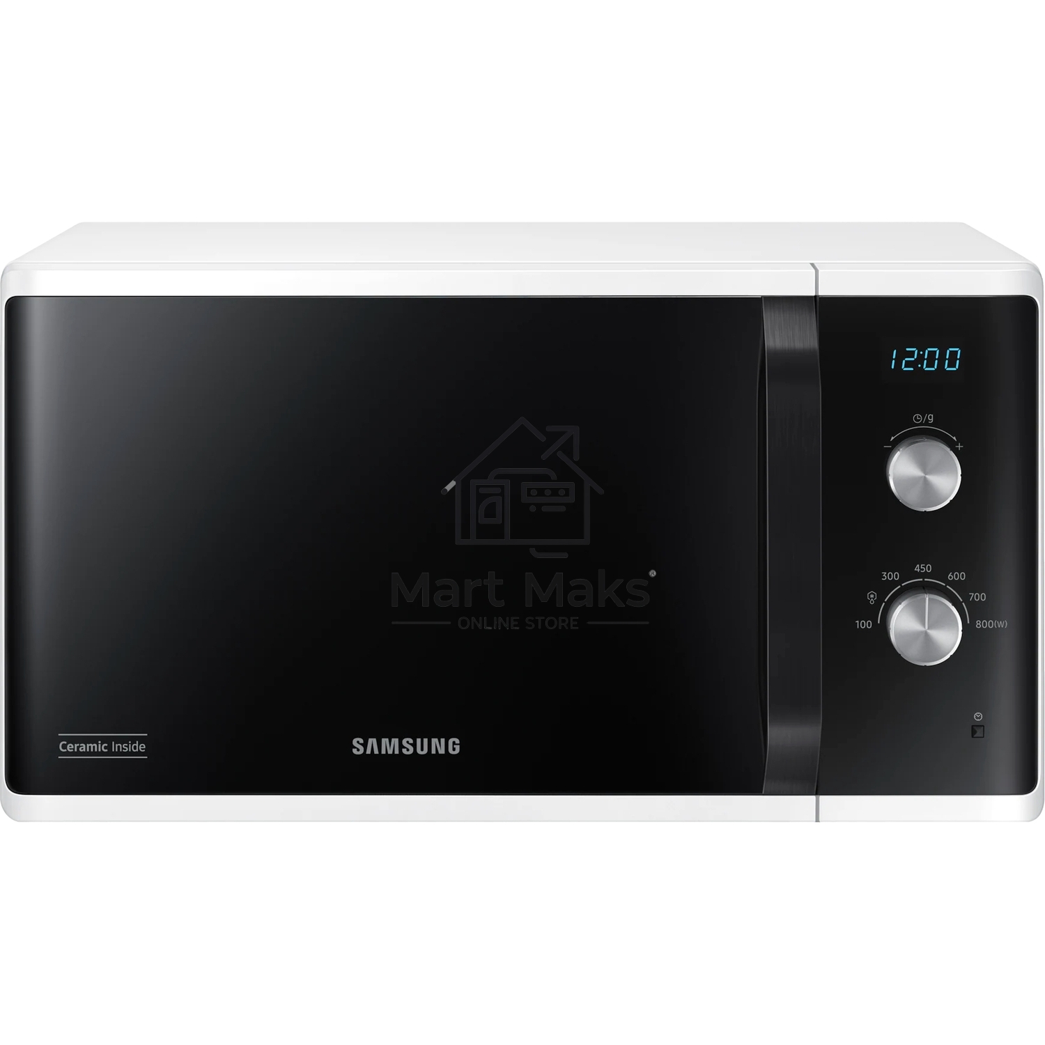 Микроволновая печь Samsung MS23K3614AW белый, 23 л, 800 Вт, переключатели - поворотный механизм