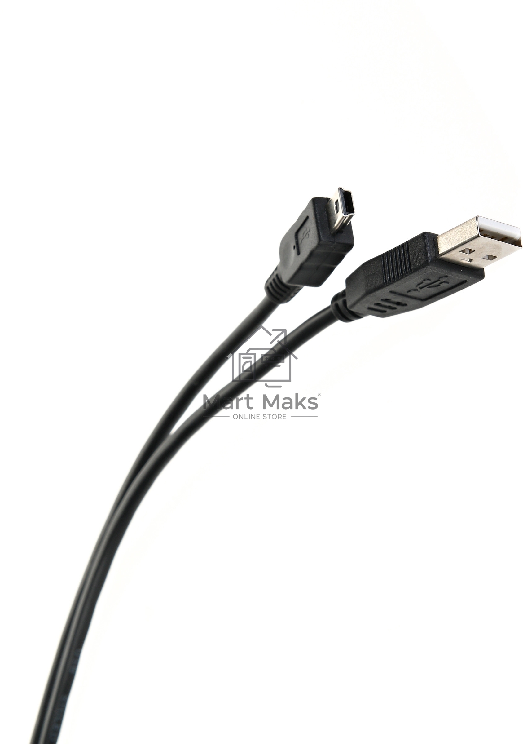 Кабель USB 2.0 A-->mini-B 5P (1.8 м) черный, Telecom<TC6911BK-1.8M>