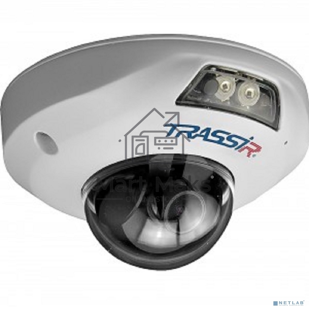 Уличная 2Мп IP-камера с ИК-подсветкой TRASSIR TR-D4121IR1 v6 3.6 Матрица 1/2.7