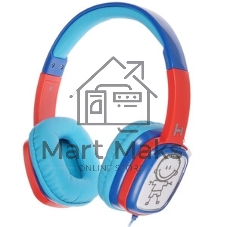 Проводные наушники Harper KIDS HN-302 оранжевый/синий, накладные, проводной