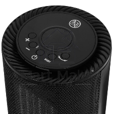 Тепловентилятор керамический Denzel DTFC-1200, черный, 600/1200 Вт, 12 м2, 3 режима, термостат