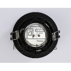 Встраиваемый поворотный точечный светильник Ambrella light TN102756 BK черный IP20 GU5.3 D98*32