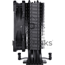 Кулер для процессора Noctua NH-U12S chromax черный, 120 мм, медь, 1500 об/мин, 22.4 дБ, 4 pin PWM, высота 158 мм
