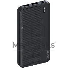 Портативный аккумулятор Buro BPF10A 10000mAh QC3.0/PD3.0 22.5W 2.1A 2xUSB-A/USB-C черный