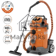 Строительный пылесос Daewoo DAVC 2500SD 1400Вт (уборка: сухая/сбор воды/выдув) оранжевый