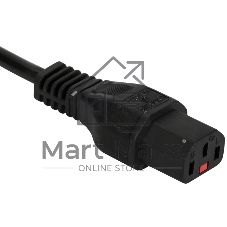 Шнур питания с блокировкой C13-Schuko прямая, 3х0.75, 220В, 10А, черный, 1.8 метра Шнур питания с блокировкой C13-Schuko прямая, 3х0.75, 220В, 10А, черный, 1.8 метра