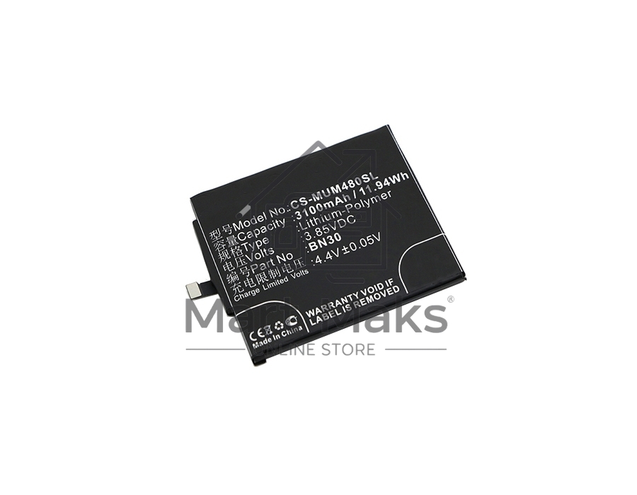 Аккумулятор CameronSinoCS-MUM480SL BN30 для Xiaomi Redmi 4A3.85V / 3100mAh / 11.94Wh