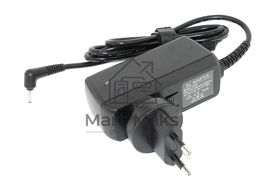 Блок питания (сетевой адаптер) для ноутбуков Asus 19V 1.58A 2.5x0.7mm 30W Travel Charger, OEM