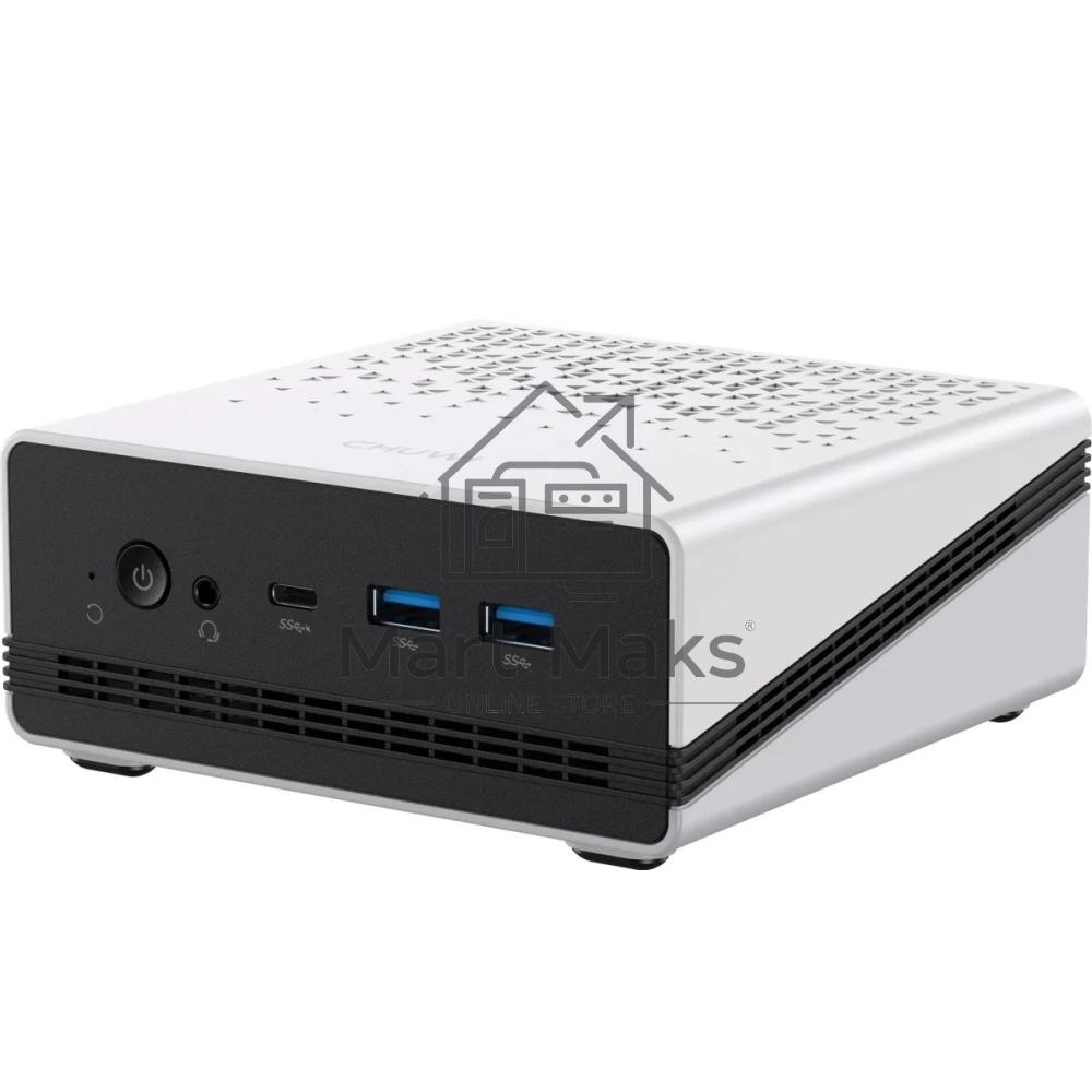 Компьютер Chuwi Ubox  AMD Ryzen 5 6600H(3.3Ghz)/16384Mb/512PCISSDGb/Int:AMD Radeon/BT/WiFi/war 1y/1.35kg/Iron Gray/Win11Pro + DDR5 (SODIMM MAX 64GB)(RAM slot*2)/USB2.0*1/USB3.2G1*3/Type-C*1(DP,PD)/HDMI*1/DP*1/RJ45*2/WIFI6,BT5.
