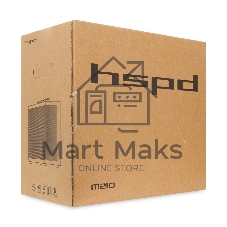 Компьютерный корпус без блока питания HSPD M210, Mesh Mid Tower, черный, 0.7 SPCC, 1x90мм mATX, mITX 140/280/150мм 1x2.5