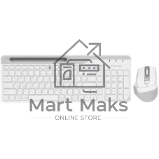 Комплект клавиатура+мышь A4Tech FStyler FB2535C беспроводной, USB + Bluetooth, 2000 DPI, белый