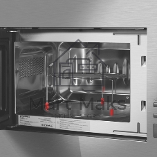 Микроволновая печь встраиваемая Maunfeld JBMO820GS01 нержавеющая сталь, 20 л, 1080 Вт, переключатели - поворотный механизм/кнопки