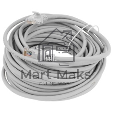 Патч-корд LSZH UTP Cablexpert PP31-10M cat.5e, 10м, литой, многожильный, серый