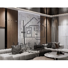 Настенный светодиодный светильник Ambrella light FL6162 BK черный 28W 3000K-6400K 810*120*65