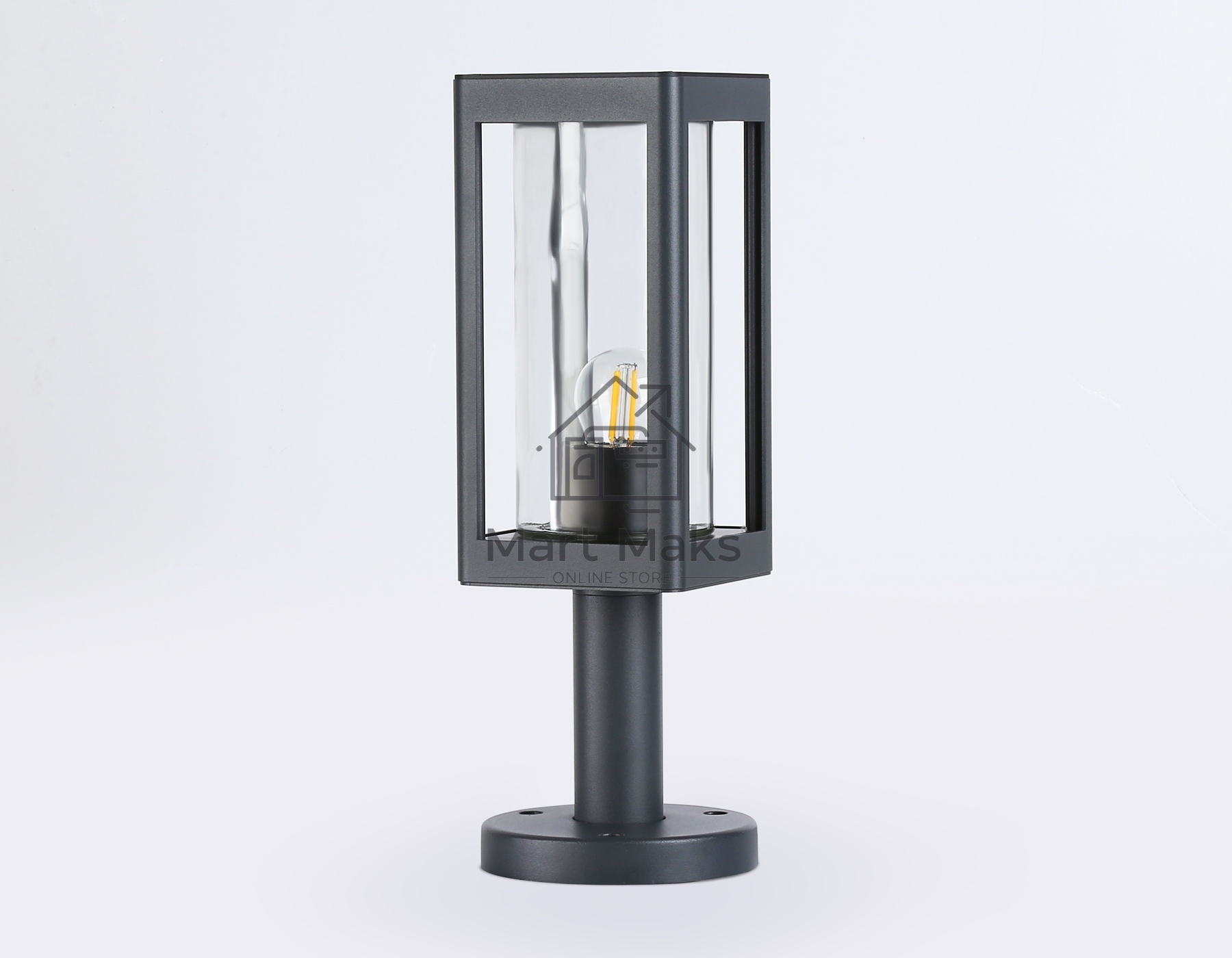 Светильник Ambrella light ST2409 GR/CL серый/прозрачный IP54 E27 max 40W 110*110*350