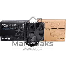 Кулер для процессора Noctua NH-U12S chromax черный, 120 мм, медь, 1500 об/мин, 22.4 дБ, 4 pin PWM, высота 158 мм