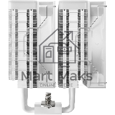 Кулер для процессора DEEPCOOL AG620 WH ARGb V2 LGA20XX/1700/1200/115X/AM5/AM4 (9шт/кор, TDP 260W, PWM, ARGb DUAL Fan 120мм, 6 тепл. трубок, белый) RET