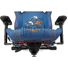 Кресло игровое Knight Craft Dragon синий эко.кожа крестов. металл