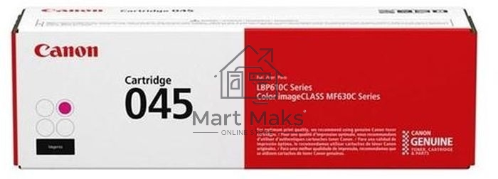 Картридж лазерный Canon 045M пурпурный, 1300 стр., для i-SENSYS MF631/633/635, LBP611