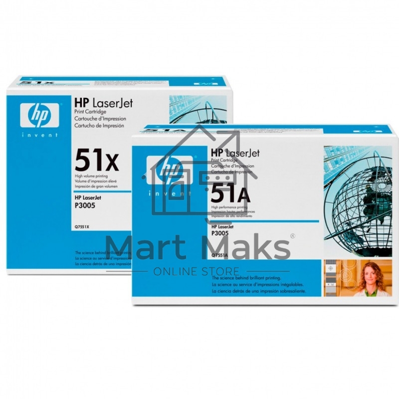 Картридж лазерный HP Q7551XD черный двойная упаковка для LaserJet P3005/M3027mfp/M3035mfp 2 x 13000стр.