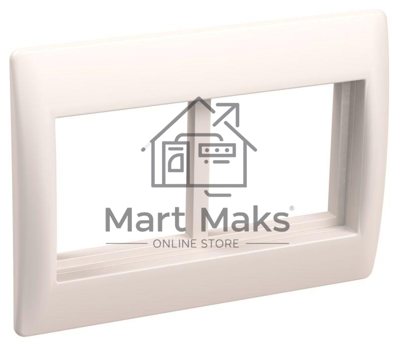 Рамка 4 мод. Праймер с суппортом 75 мм бел. ИЭК CKK-40D-RSU4-075-K01