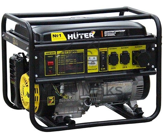 Электрогенератор бензиновый Huter DY9500L, 8 кВт, 91 дБ, 76 кг