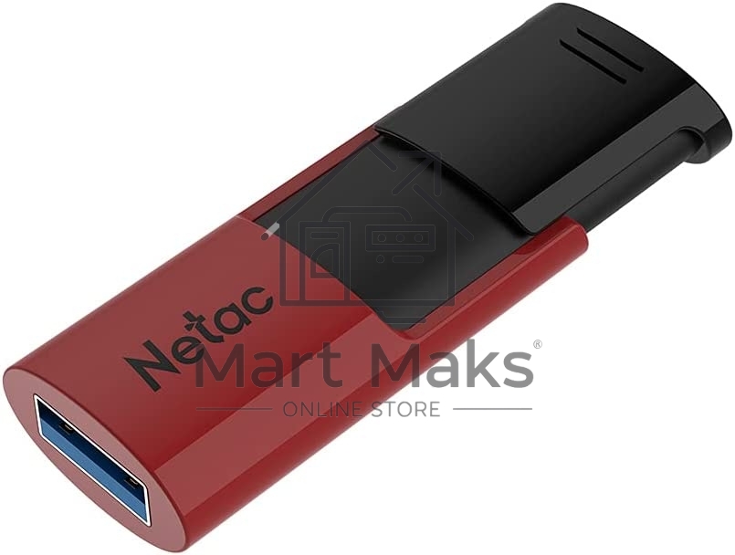 Флешка USB R/W R/W Drive Netac U182 NT03U182N-256G-30RE, USB3.0 256GB, retail version, черный/красный