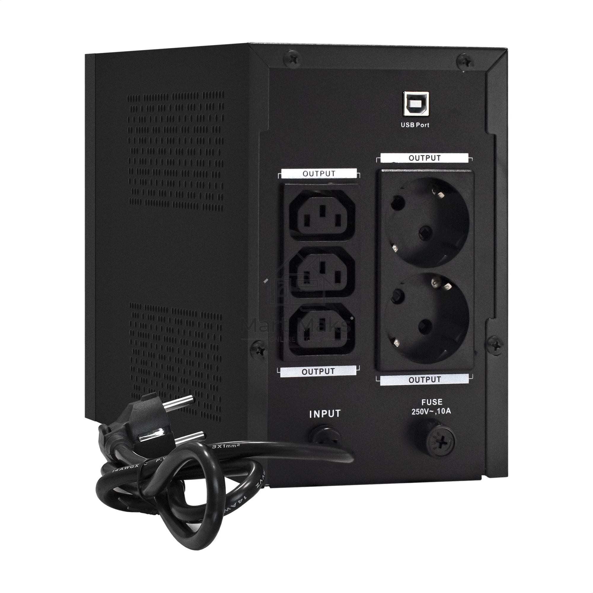 Источник бесперебойного питания ExeGate SpecialPro Smart LLB-1200.LCD.AVR.2SH.3C13.USB <1200VA/750W, LCD, AVR, 2*Schuko+3*C13, USB, съемн.кабель, металлический корпус, Black>