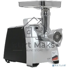 Мясорубка электрическая Bosch MFW68680 черный, 2200 Вт, 4.3 кг/мин, реверс, защита от перегрузки, насадки - 5