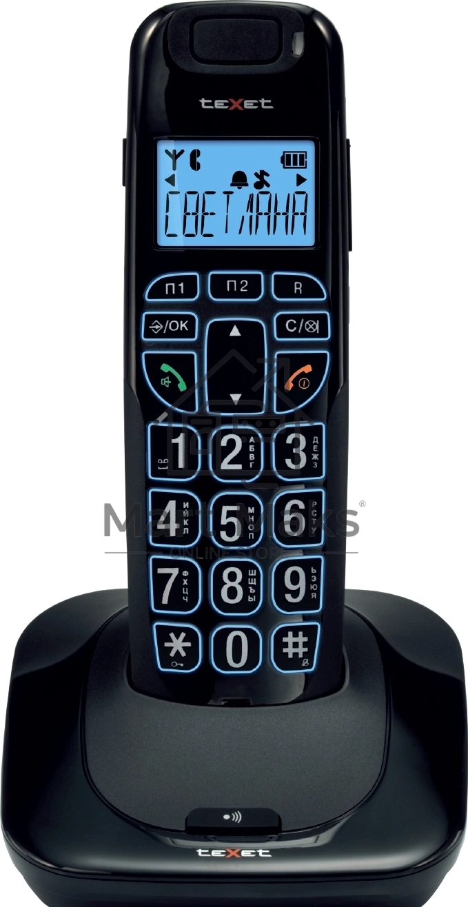 Радиотелефон teXet TX-D7505A черный
