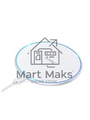 Беспроводная зарядка HOCO CW6 Pro Easy, 2A, белый Беспроводная зарядка HOCO CW6 Pro Easy, 2A, белый