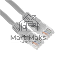 Патч-корд LSZH UTP Cablexpert PP31-10M cat.5e, 10м, литой, многожильный, серый
