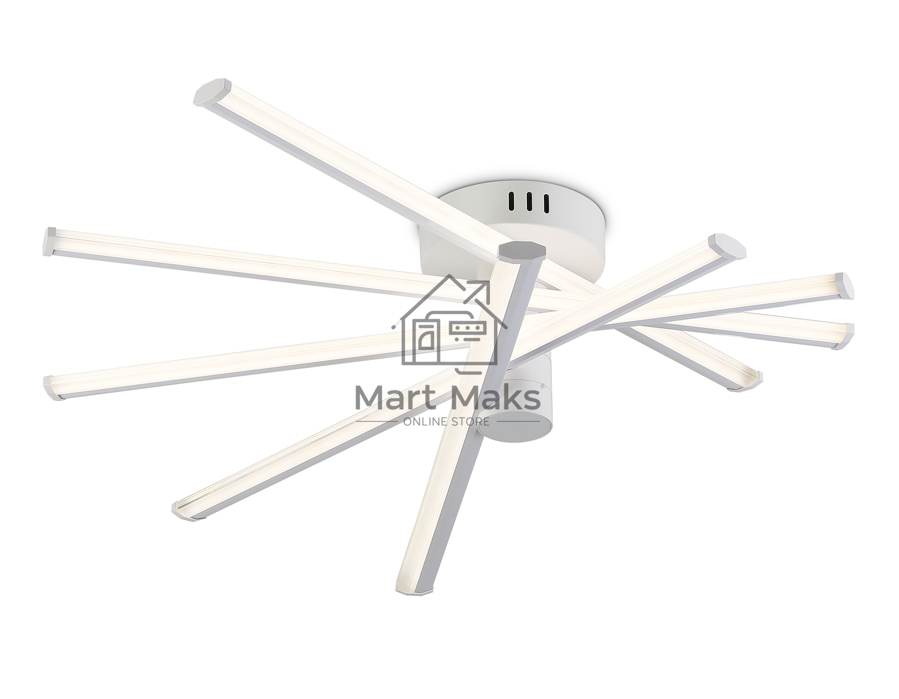 Потолочный светодиодный светильник Ambrella light FL6221 WH белый 70W 3000K-6400K 605*605*170 (ПДУ ИК)