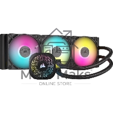 Система жидкостного охлаждения Corsair iCUE LINK TITAN 360 RX RGB (360mm, Black, RGB/ Fans: 3x120mm, 73.5CFM, 36dBA, 2100RPM/ S: 1851, 1700, AM5, AM4)