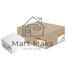 Распаячная коробка ОП 80х80х50мм, крышка, IP54, 7вх. | SQ1401-0112 | TDM